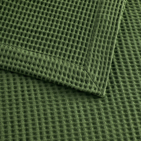 Green Cotton Blanket | OROA