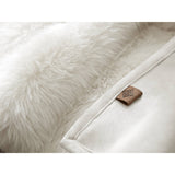 Modern European furniture - Oversized White Faux Fur Throw Blanket - www.oroa.com
