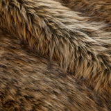Modern European furniture - Oversized Brown Faux Fur Throw Blanket - www.oroa.com