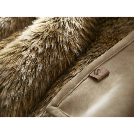 Modern European furniture - Oversized Brown Faux Fur Throw Blanket - www.oroa.com