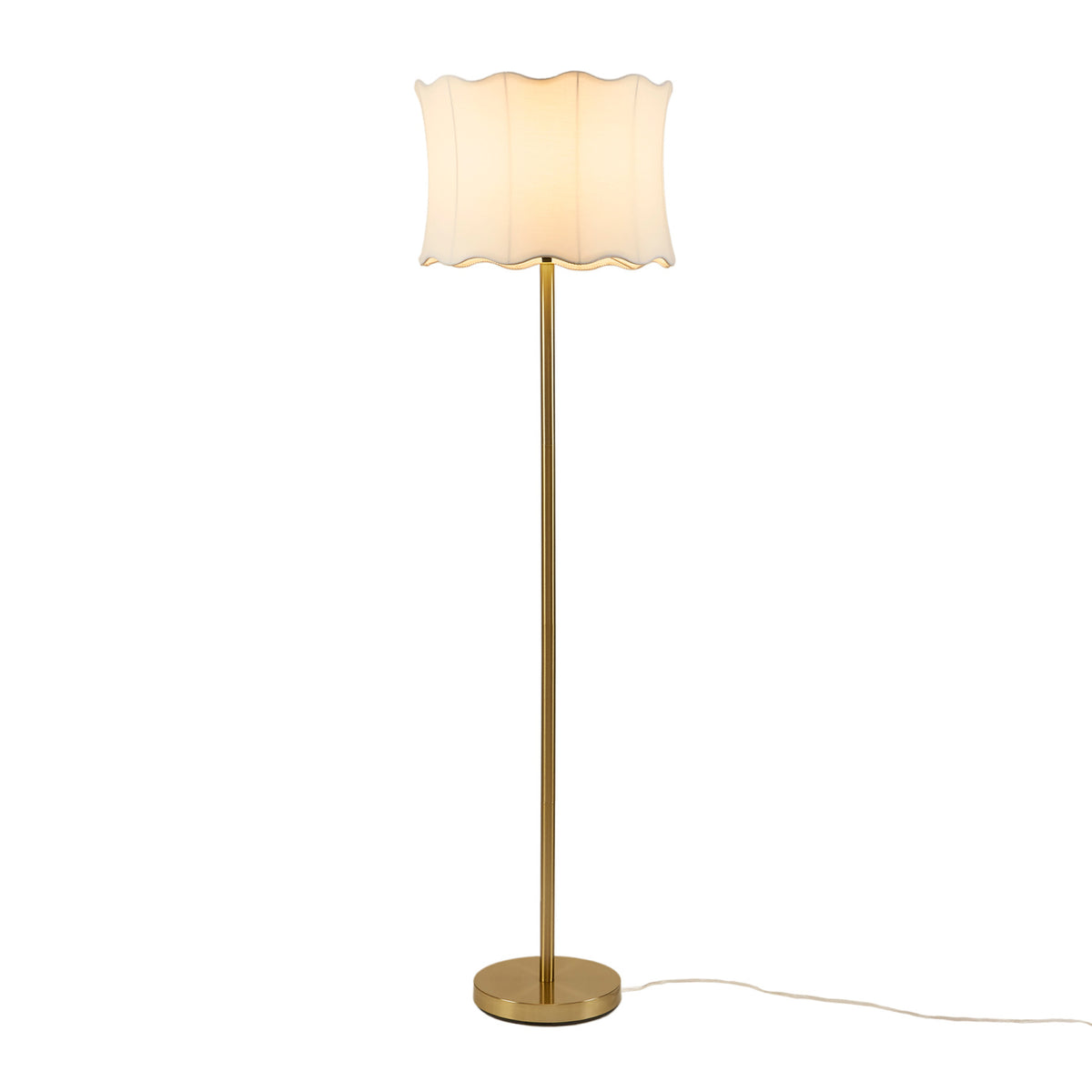 Fluted Fabric Floor Lamp | OROA