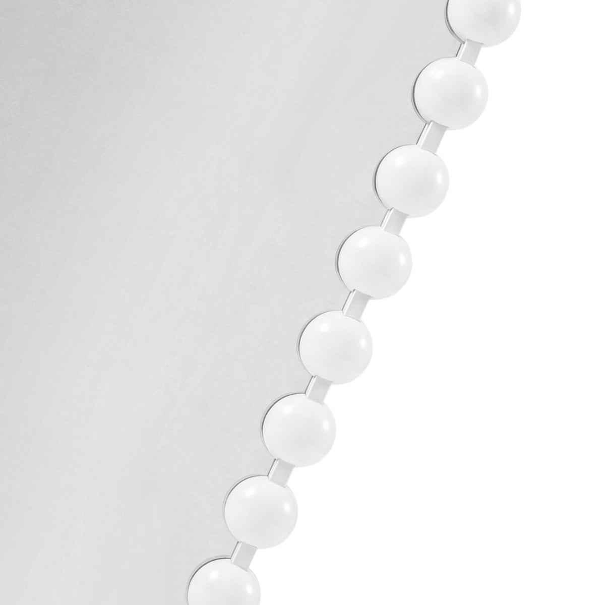 Modern European furniture - White Arch Beaded Wall Mirror - www.oroa.com