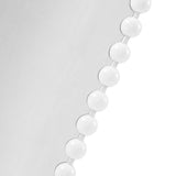 Modern European furniture - White Arch Beaded Wall Mirror - www.oroa.com
