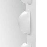 Modern European furniture - White Arch Beaded Wall Mirror - www.oroa.com