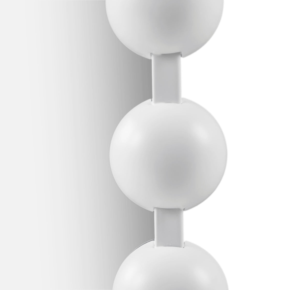 Modern European furniture - White Arch Beaded Wall Mirror - www.oroa.com