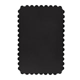 Black Rounded Rectangle Beaded Wall Mirror by OROA