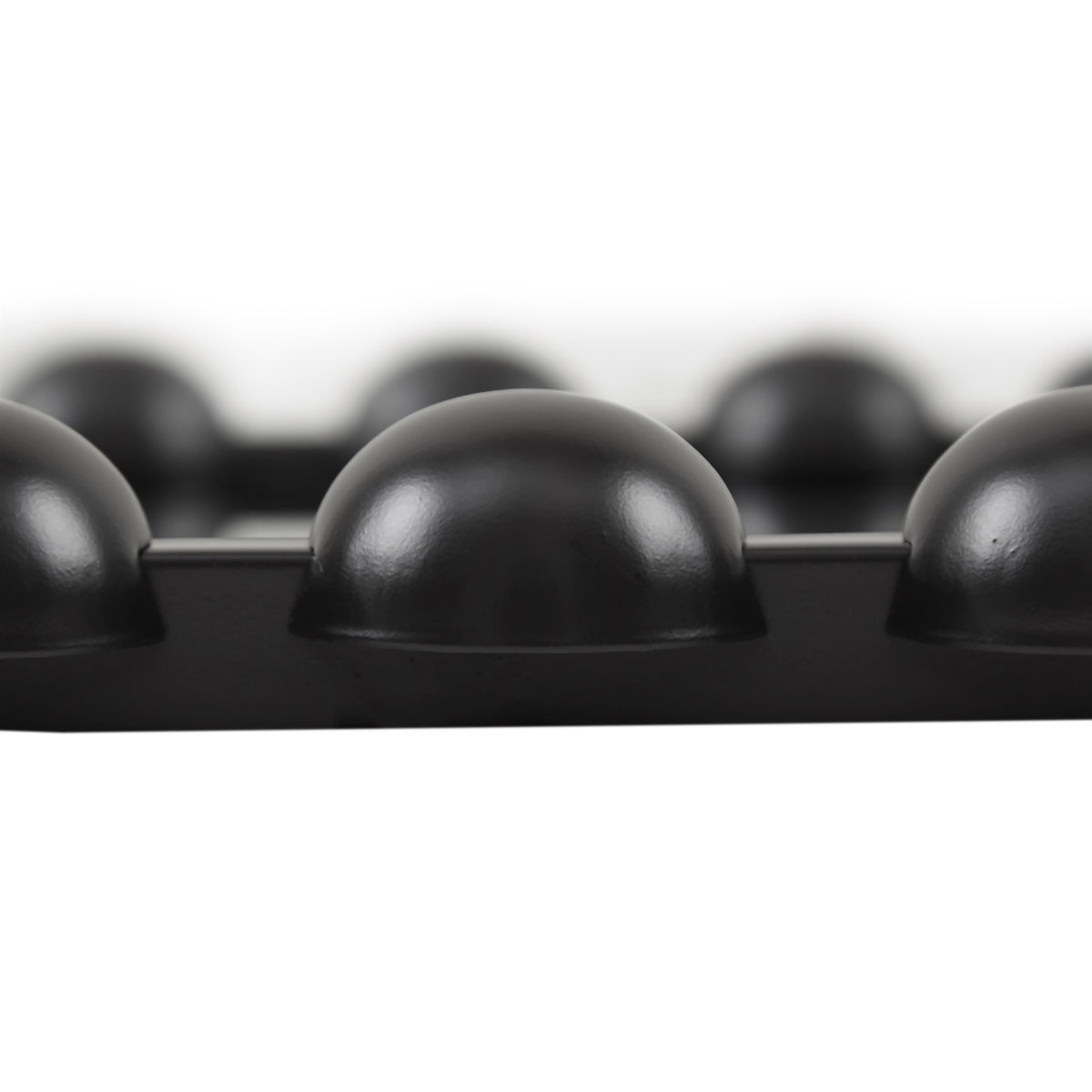 Black Rounded Rectangle Beaded Wall Mirror by OROA