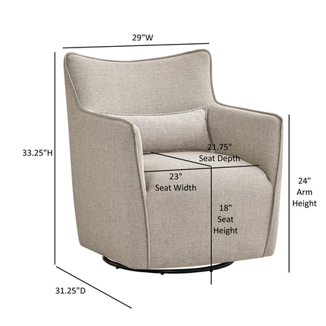 Ayla Upholstered Accent Chair | OROA