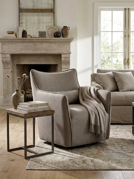 Modern European furniture - Ayla Swivel Accent Chair - www.oroa.com