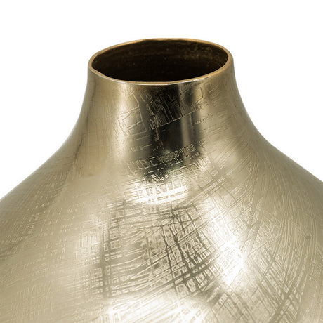 Gold Metal Modern Vase | OROA