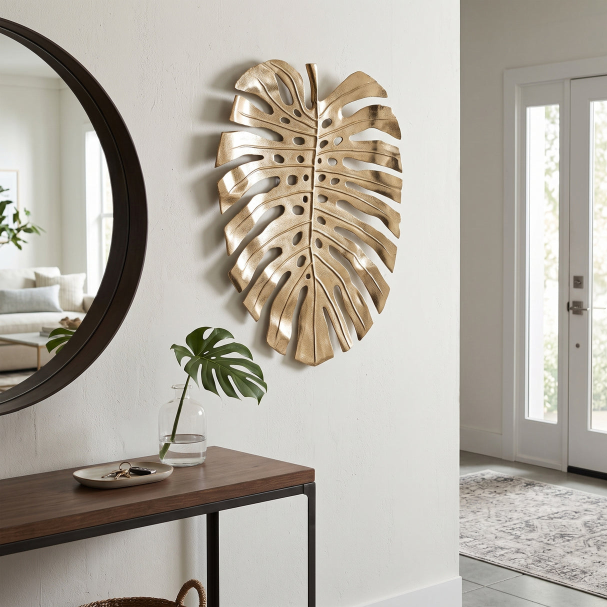 Linzo Metal Leaf Wall Decor | OROA