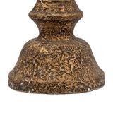 Antique Brass Turned Pedestal Candle Holder | OROA