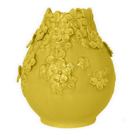 Modern European furniture - Remi Yellow Ceramic Flower Vase - www.oroa.com