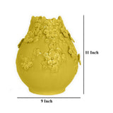 Modern European furniture - Remi Yellow Ceramic Flower Vase - www.oroa.com