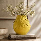 Modern European furniture - Remi Yellow Ceramic Flower Vase - www.oroa.com
