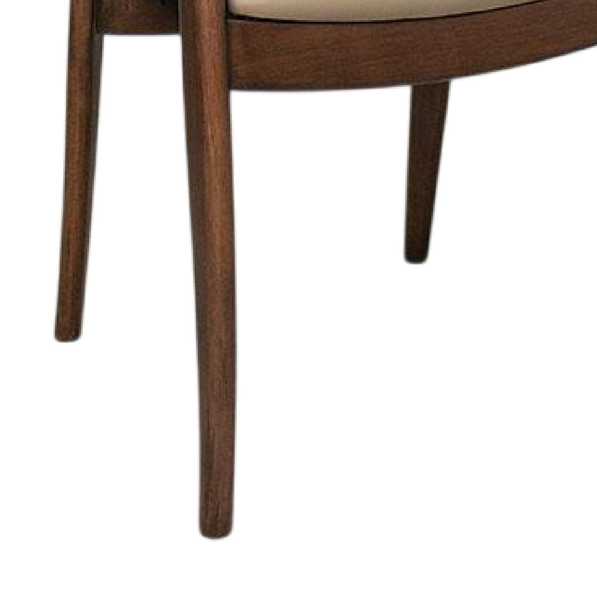 Modern Brown Rubberwood Dining Chairs (2) | OROA