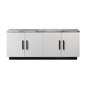 Modern European furniture - Matilda White Marble Top Sideboard - www.oroa.com