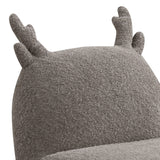 Weston Brown Chenille Deer-Shaped Kids Chair | OROA Kids