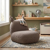 Weston Brown Chenille Deer-Shaped Kids Chair | OROA Kids