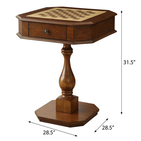 Cherry Game Table with 2 Drawer | OROA