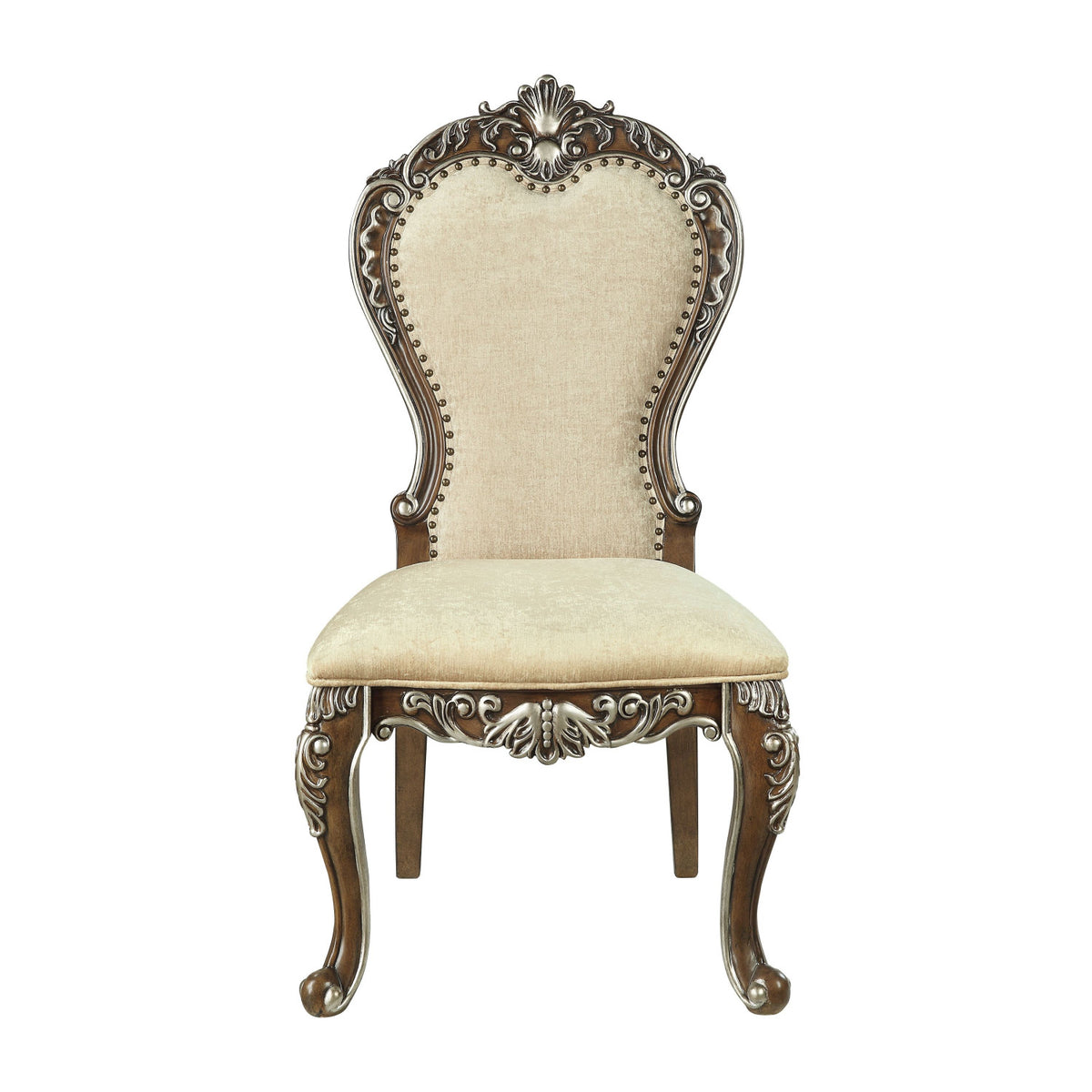 Beige Antique Oak Side Chairs (2) | OROA