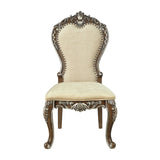Beige Antique Oak Side Chairs (2) | OROA