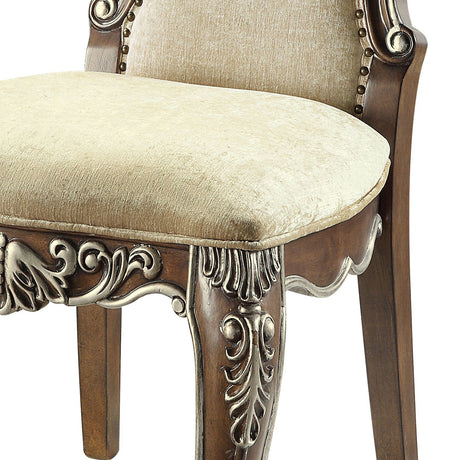 Modern European furniture - Beige Antique Oak Side Chairs (2) - www.oroa.com