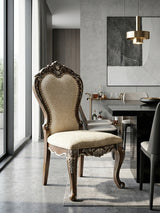 Beige Antique Oak Side Chairs (2) | OROA