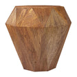 Modern European furniture - Natural Brown Mango Wood Side Table - www.oroa.com