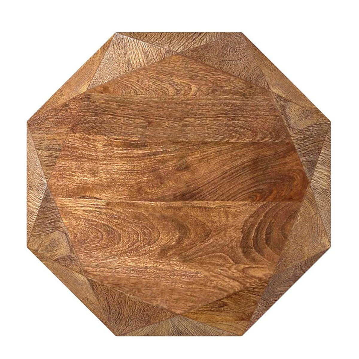 Modern European furniture - Natural Brown Mango Wood Side Table - www.oroa.com