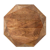 Modern European furniture - Natural Brown Mango Wood Side Table - www.oroa.com
