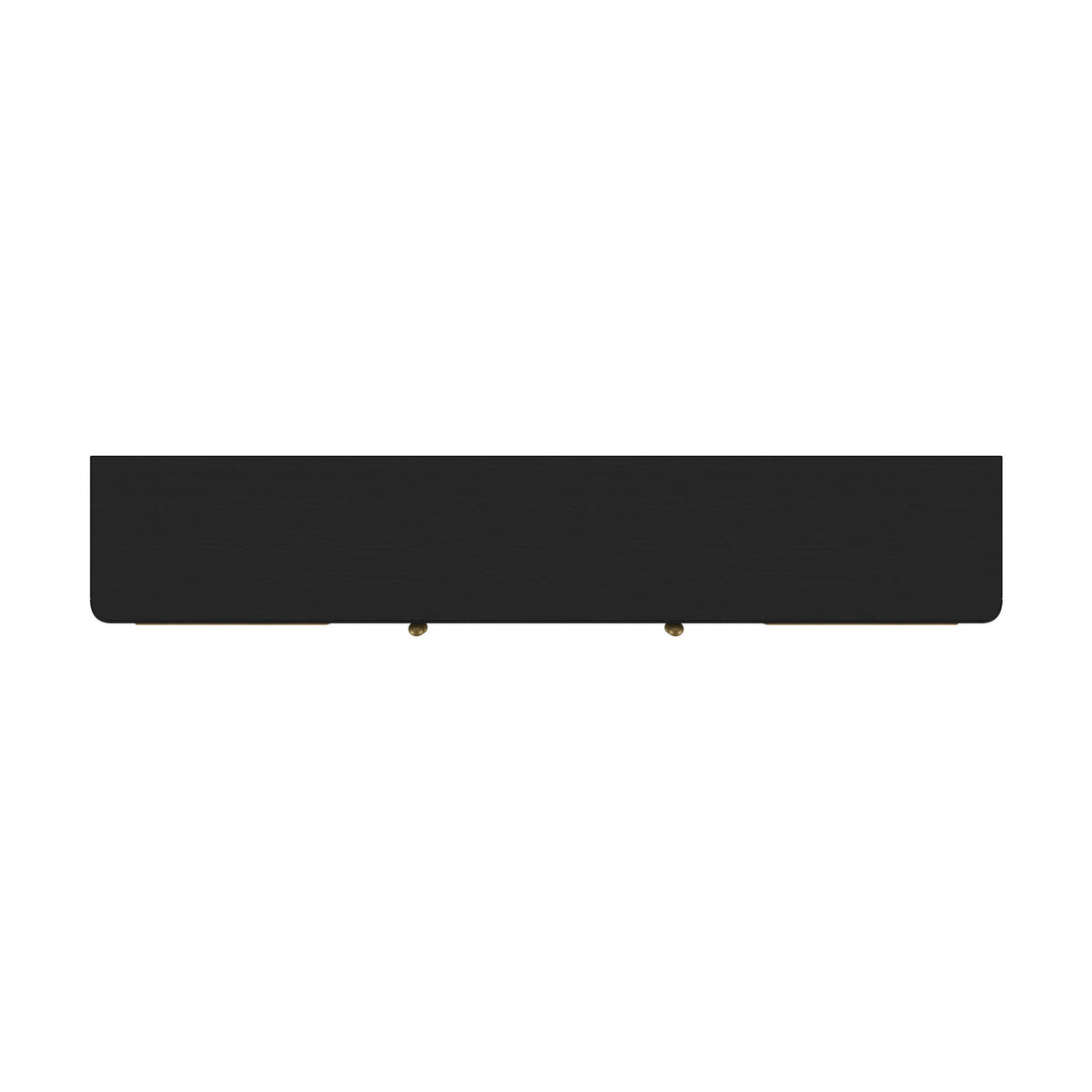 Benson Black Rattan Accent 2-Door TV Stand | OROA