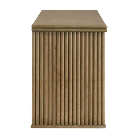 Modern European furniture - Light Brown 4-Door TV Stand - www.oroa.com