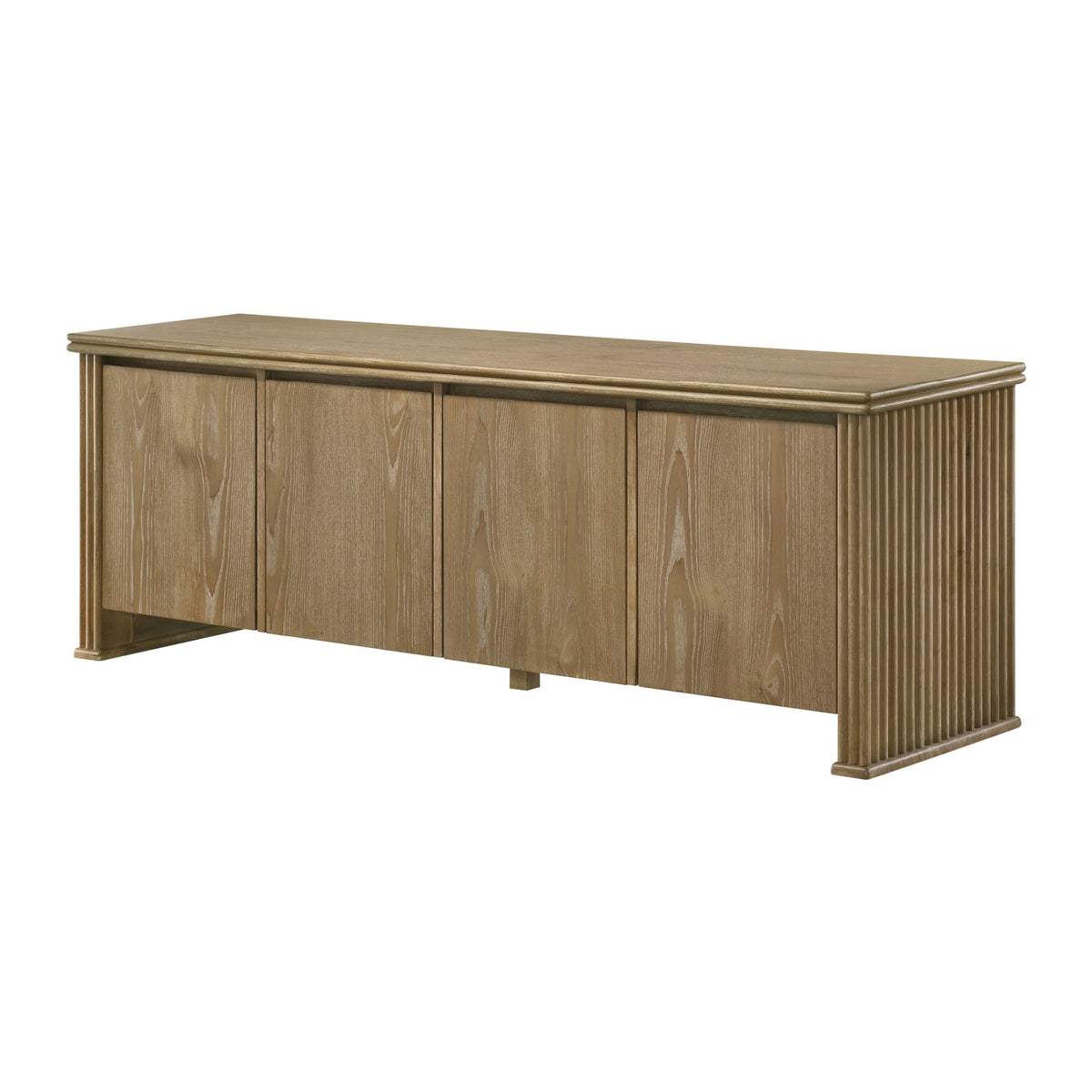 Modern European furniture - Light Brown 4-Door TV Stand - www.oroa.com