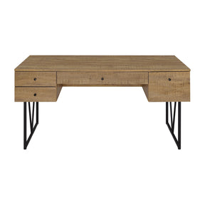 Modern European furniture - Vellun Mango 4-Drawer Desk - www.oroa.com