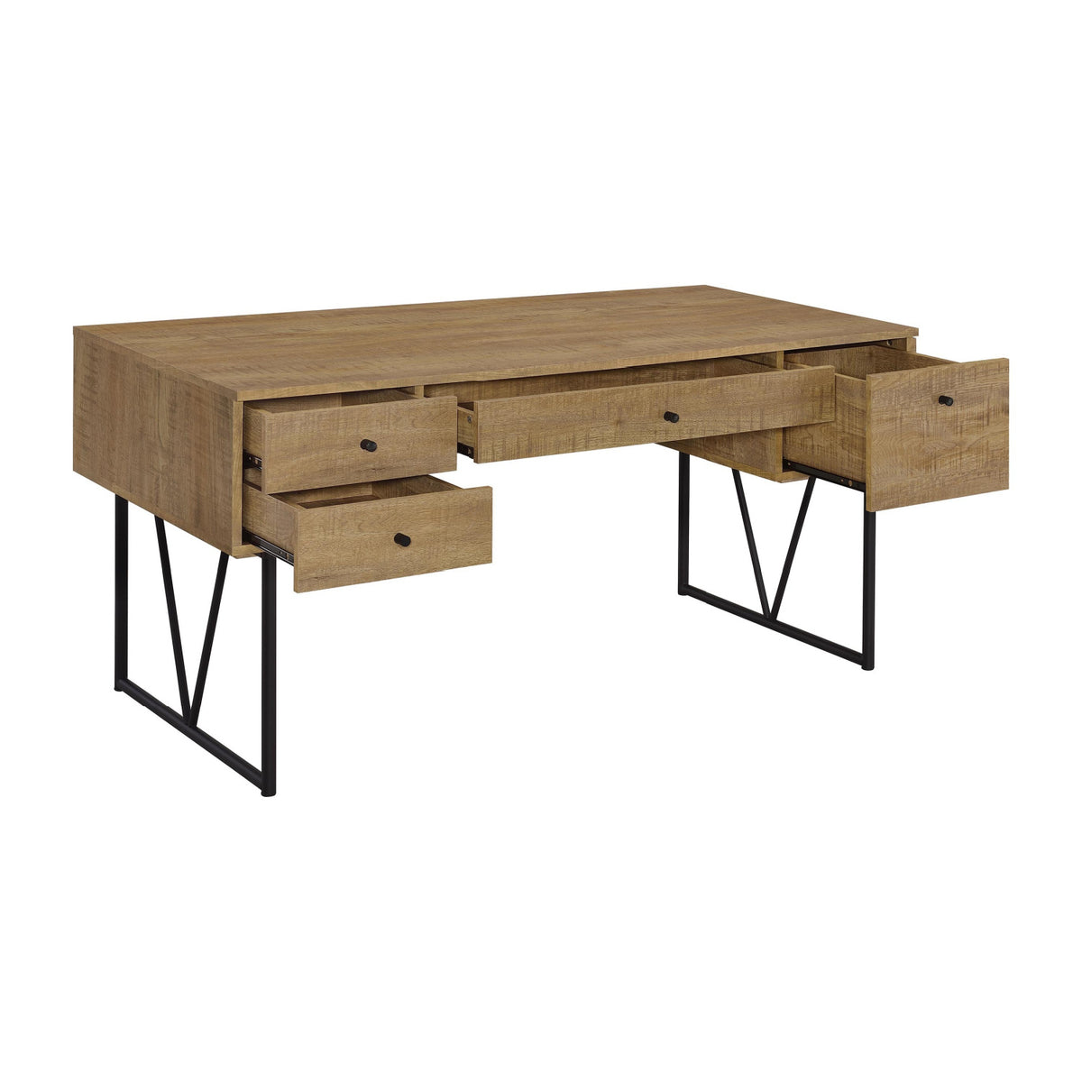 Vellun Mango 4-Drawer Desk | OROA