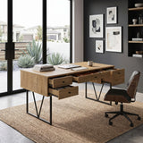 Vellun Mango 4-Drawer Desk | OROA