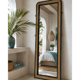 Create a 1500 x 1500 px image and place this Mirror in a modern and elegant setting. Create an Editorial look, ultra-realistic