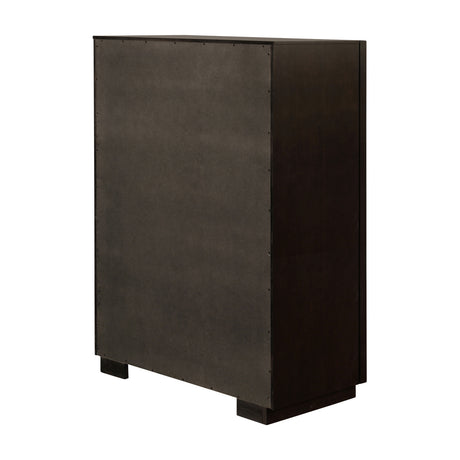 Modern European furniture - Smoked Peppercorn 5-Drawer Brown Storage Chest - www.oroa.com