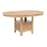 Modern European furniture - Davidoff Light Oak Oval Extension Dining Table - www.oroa.com