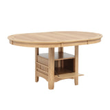 Modern European furniture - Davidoff Light Oak Oval Extension Dining Table - www.oroa.com
