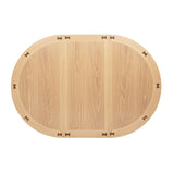 Modern European furniture - Davidoff Light Oak Oval Extension Dining Table - www.oroa.com