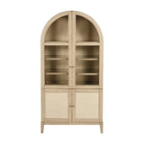 Modern European furniture - 4-Door Cane Display Cabinet - www.oroa.com