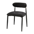 Modern European furniture - Kalea Black Upholstered Side Chairs (2) - www.oroa.com