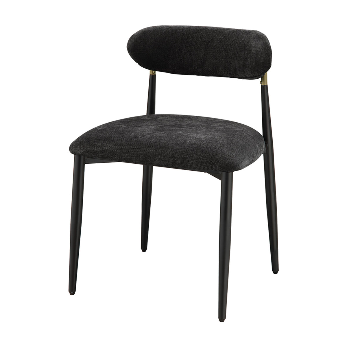 Modern European furniture - Kalea Black Upholstered Side Chairs (2) - www.oroa.com