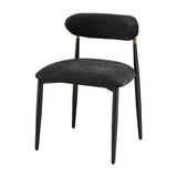 Modern European furniture - Kalea Black Upholstered Side Chairs (2) - www.oroa.com