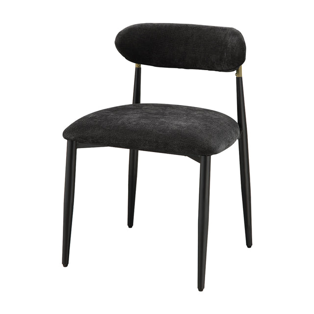 Modern European furniture - Kalea Black Upholstered Side Chairs (2) - www.oroa.com
