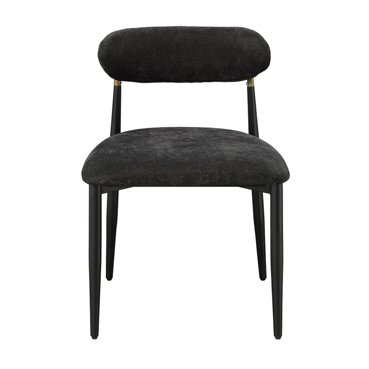 Modern European furniture - Kalea Black Upholstered Side Chairs (2) - www.oroa.com