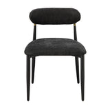 Modern European furniture - Kalea Black Upholstered Side Chairs (2) - www.oroa.com