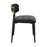Modern European furniture - Kalea Black Upholstered Side Chairs (2) - www.oroa.com